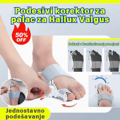 Podesivi korektor za palac za Hallux Valgus