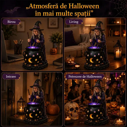 🧙‍♀️🎃Halloweeni boszorkányszobor az üstben