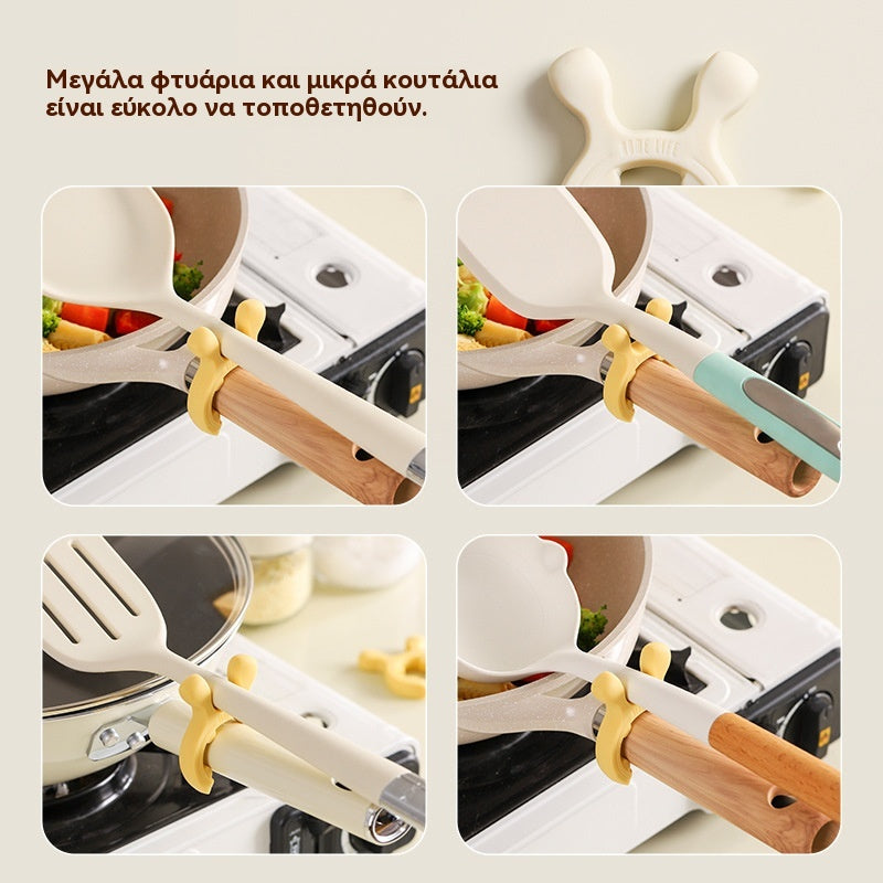 🍲 【9 druhov】💛 Vysokopevnostný silikón – vhodný do každého hrnca!