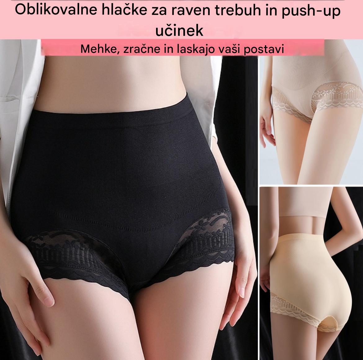 🔥【3 KOSOV】【35-100 KG】💖 Oblikovalne hlačke z ravnim trebuhom in push-up učinkom – mehke, zračne in vitkejše postave