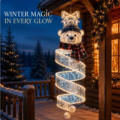🎄 Spirál alakú LED-es függőlámpák karácsonyi varázslattal ✨