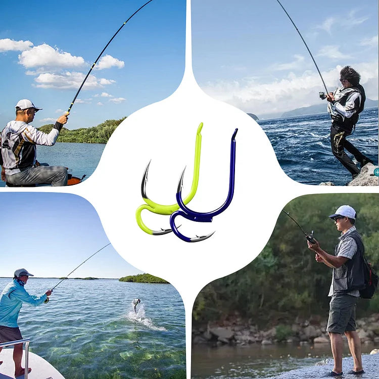 🎣🐟 Dupla éles szöges horog