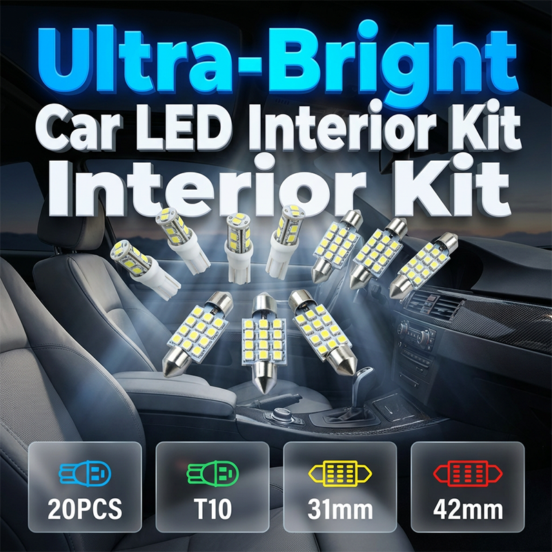 👍👍 1 комплект от 20 броя: пакет от 20 LED автомобилни светлини (общи за всички модели)