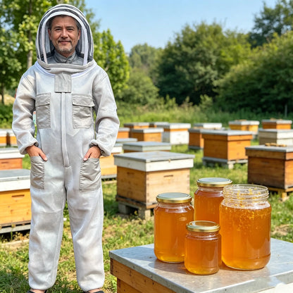 Jeden zestaw kosztuje 109 zł【M-2XL】🐝Kombinezon pszczółki wykonany z bawełnianej siateczki 3D