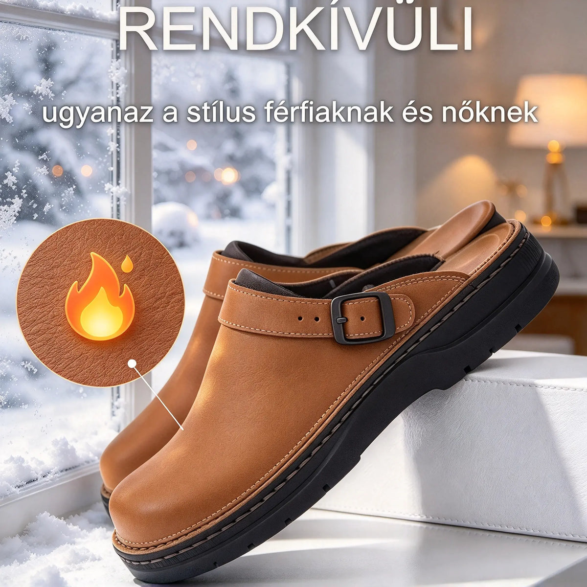 ✨[39-48] 😎Puha talpú alkalmi bőr papucs