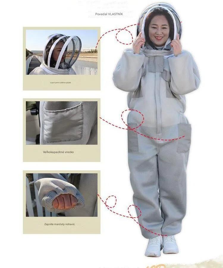 🐝【M-2XL】🐝 Body odolné voči včelám, vyrobené z 3D bavlnenej sieťoviny