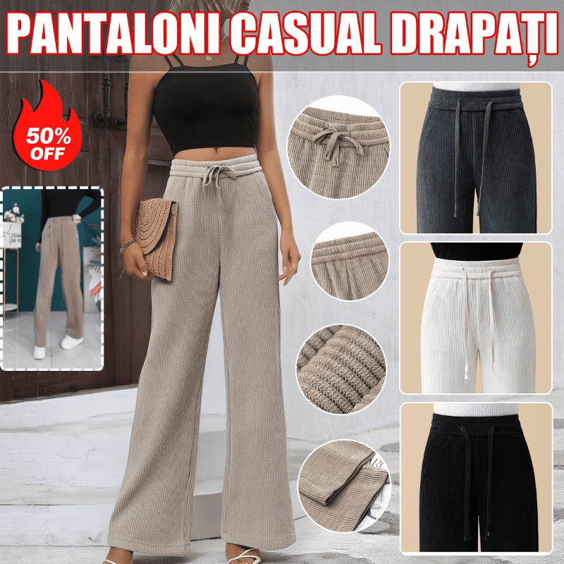 🔥【Kup jeden a jeden dostaneš zdarma】👖 Nové sametové ležérní kalhoty se širokýma nohama, velmi pohodlné na nošení.