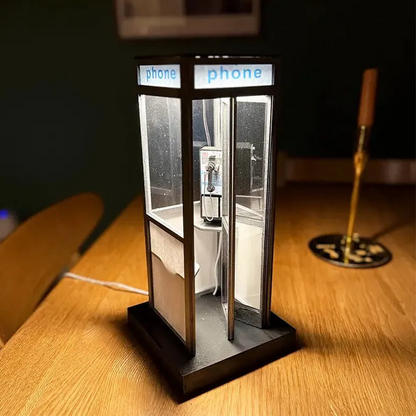 🎁2026 Újdonságok 50% KEDVEZMÉNY💥Retro telefonfülke LED éjszakai fény
