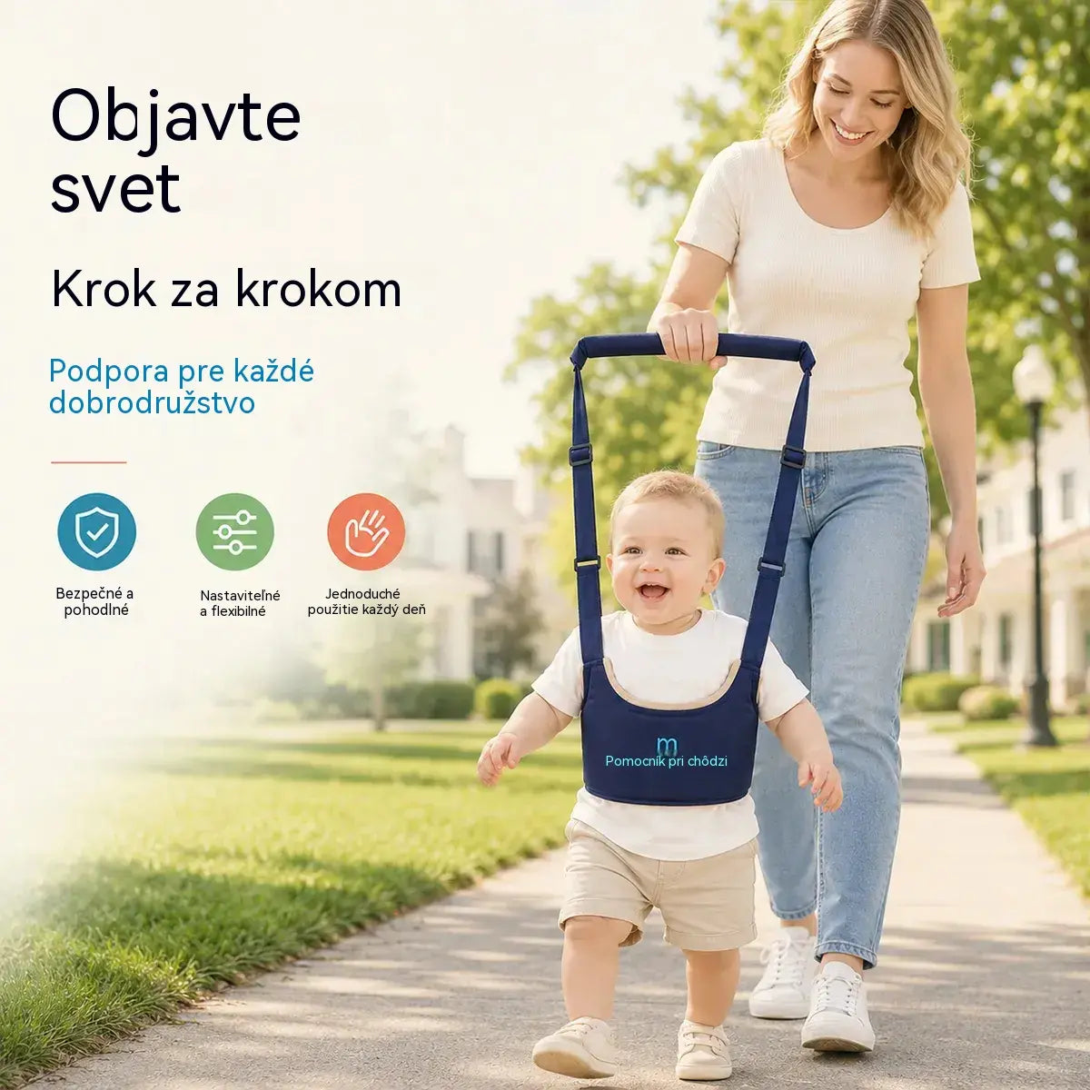 priedušný, ergonomický a s ochranou proti pádu 👶🚼