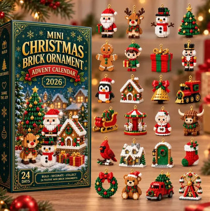 24 napos mini adventi naptár karácsonyi kockadíszekkel