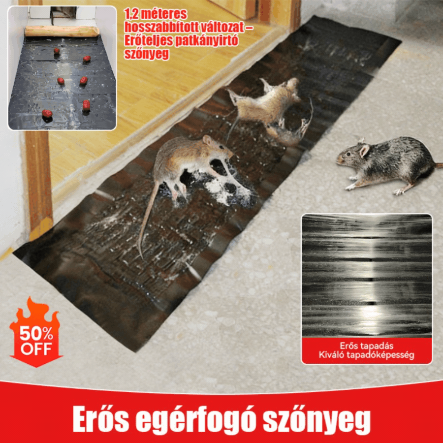 🐭【Vásárolj egyet, kapsz kettőt ingyen】🔥Erős ragasztótakaró rágcsálóknak (méretre vágható)