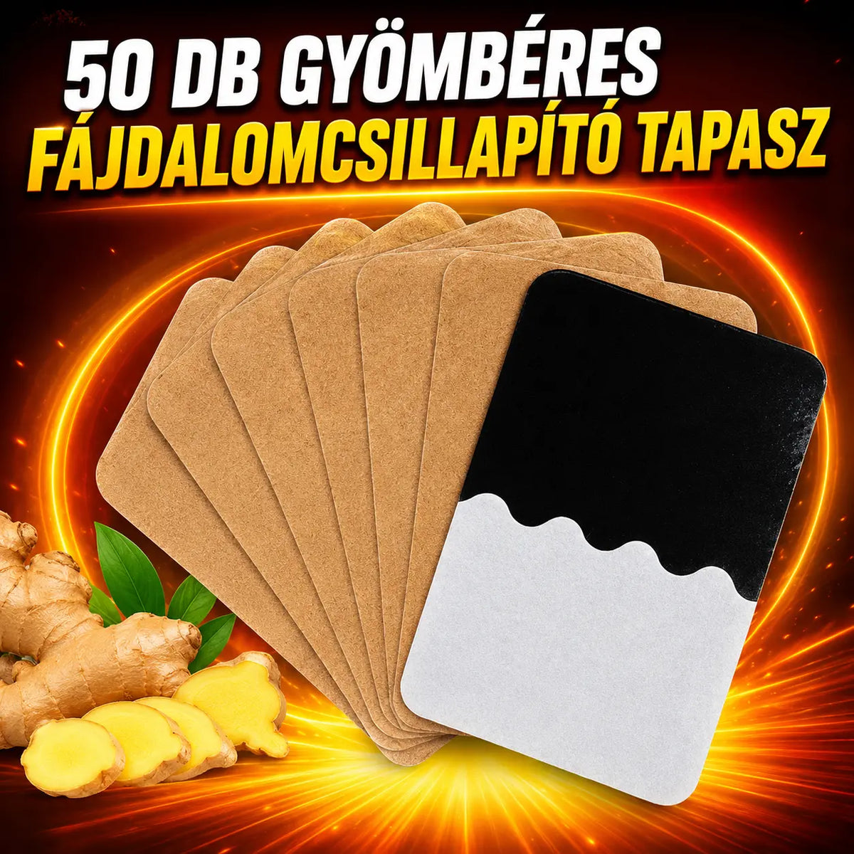 🔥【50 darab 7900 euróért】 🔥Legkelendőbb termék – 50% kedvezmény🔥 Gyömbér fájdalomcsillapító tapaszok