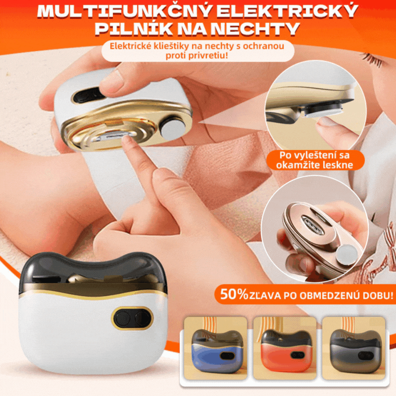 ✂️💅 Lima de uñas eléctrica multifuncional, cortauñas eléctrico con protección antipellizcos