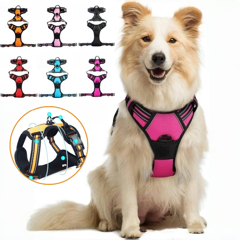 💥【Vesta + reflexná šnúrka】Vesta na vodítko pre domáce zvieratá s hmotnosťou 4 až 45 kg [s vodítkom]