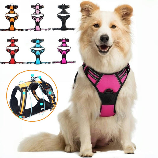 💥【Vesta + reflexná šnúrka】Vesta na vodítko pre domáce zvieratá s hmotnosťou 4 až 45 kg [s vodítkom]