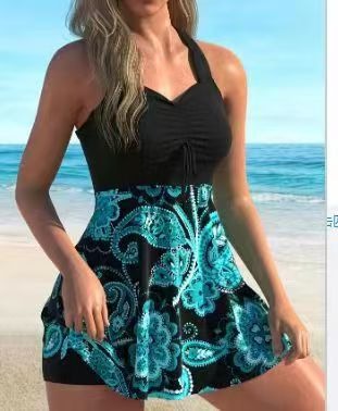 🏖️👙【S-6XL】Stílusos plus size mintás fürdőruha