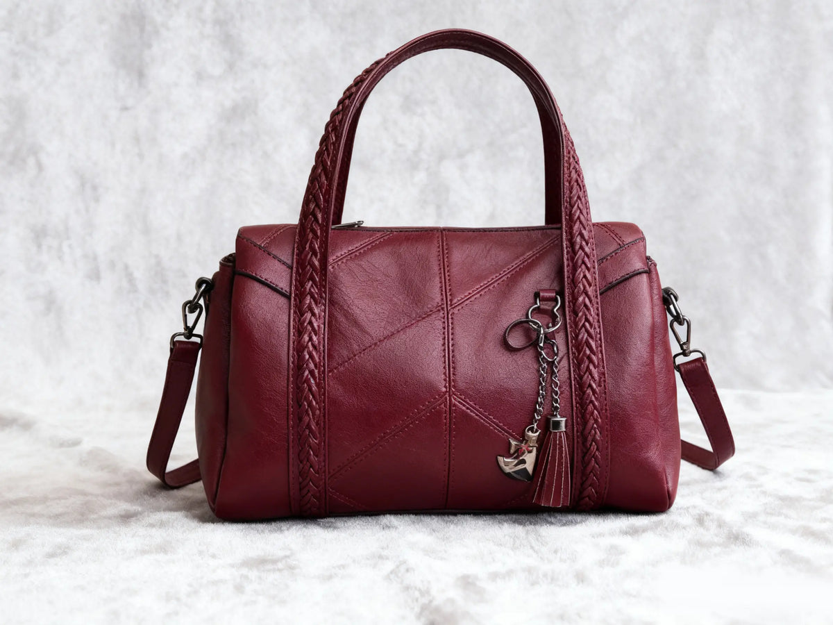 👜💟【50% ZĽAVA】Veľkoobjemová mäkká kožená kabelka s tromi priehradkami, vodeodolná a odolná voči poškriabaniu