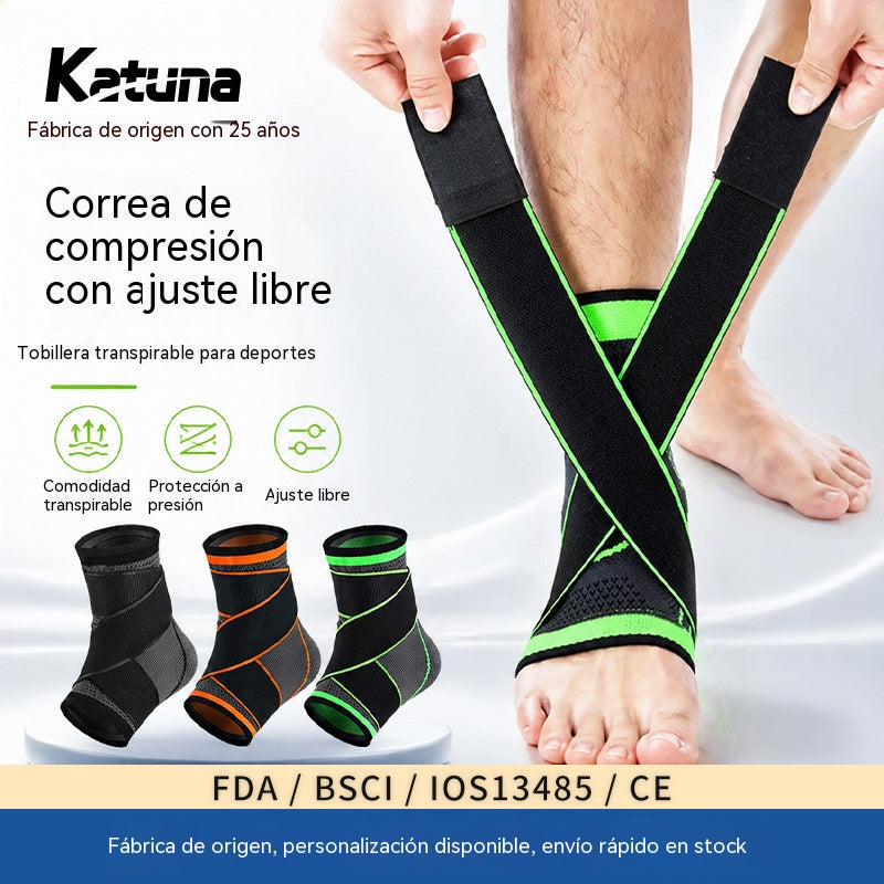 Tobillera deportiva estabilizadora de cobertura completa para la prevención de esguinces