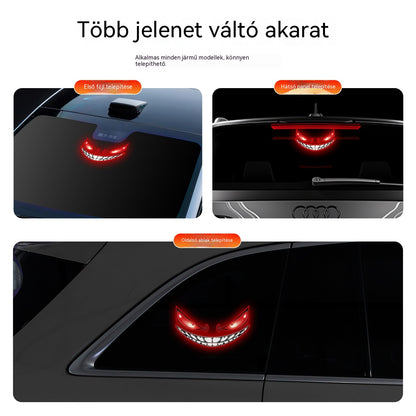 🚗🚗LED Ördög Autódekorációs Világítások, Napelemes Hangulatvilágítás