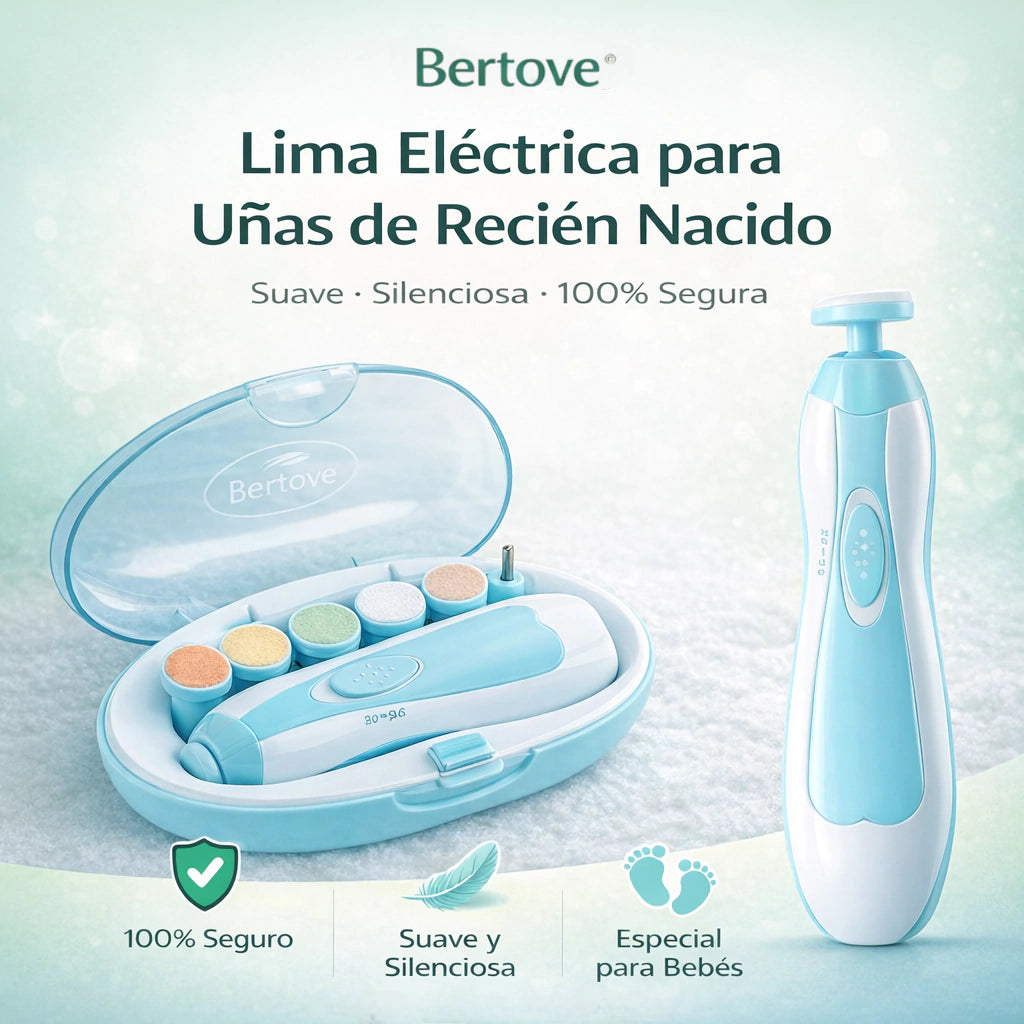 Amoladora de uñas eléctrica segura para niños