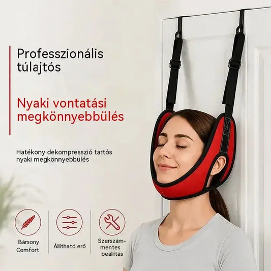 Ajtóra akasztható nyak‑húzó készülék – enyhíti a nyakfájást otthon