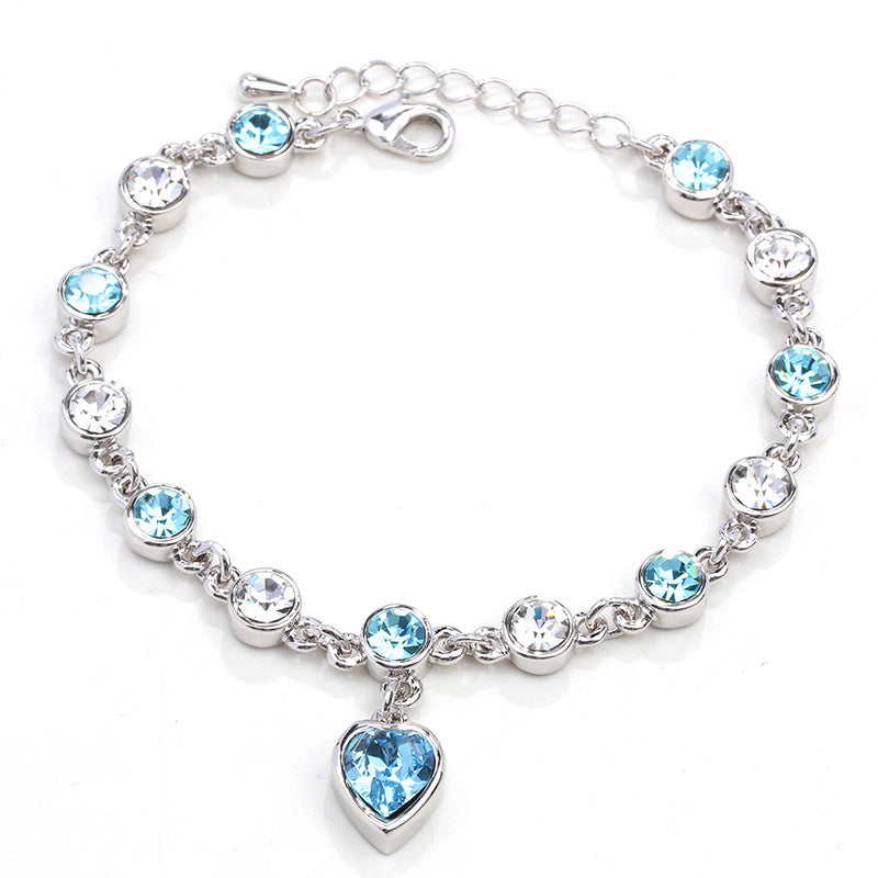 ✨💎【Vásároljon 1-et, kap 1-et ingyen】 925 sterling ezüst szerelmi karkötő - Ocean Heart