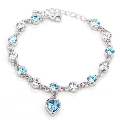✨💎【Vásároljon 1-et, kap 1-et ingyen】 925 sterling ezüst szerelmi karkötő - Ocean Heart