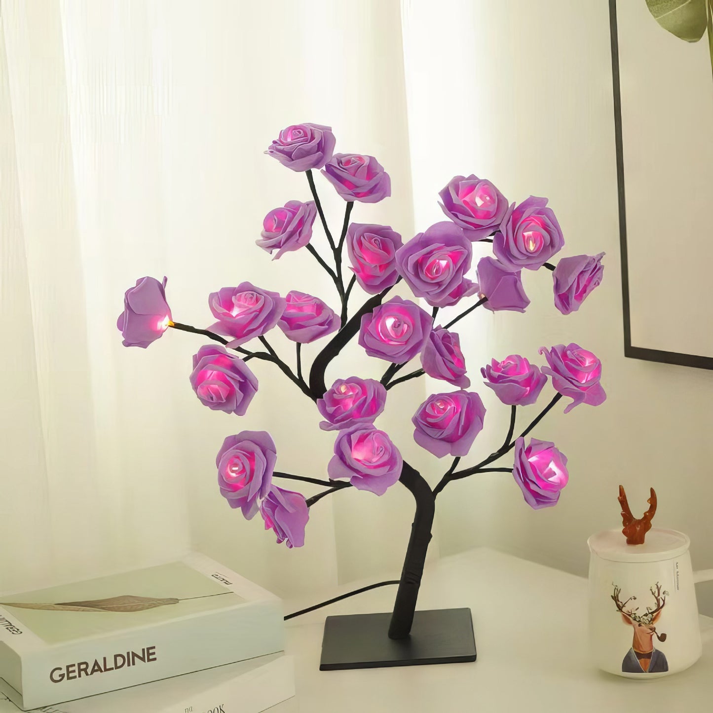 🔥Последен ден 49% отстъпка - лампа Forever Rose Tree