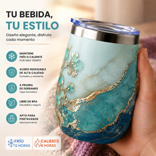 Termo con forma de cáscara de huevo