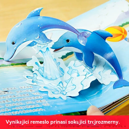【Kupte 2, získejte 2 zdarma】4 kusy 🎁🎁 3D vyskakovací kniha se zvířaty