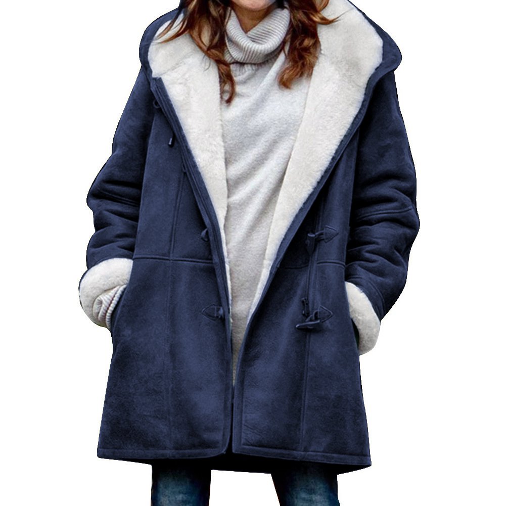 🥼🐏💖【Új téli kollekció – 50% kedvezmény】【S–5XL】2026-ös stílusos és meleg női velúr dzseki gyapjúbéléssel – lezser téli kabát