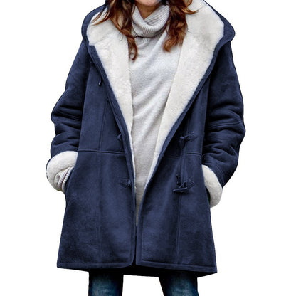 🥼🐏💖【Új téli kollekció – 50% kedvezmény】【S–5XL】2026-ös stílusos és meleg női velúr dzseki gyapjúbéléssel – lezser téli kabát