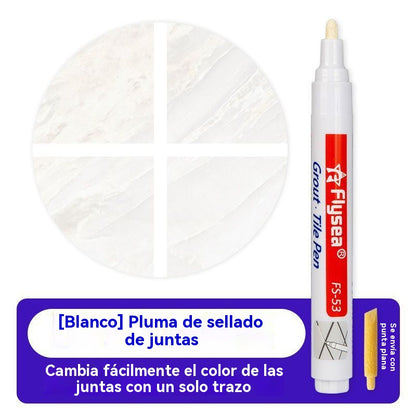 ✨【2 piezas】Bolígrafo reparador de lechada de azulejos: elimina el moho y cubre las grietas 🏠🎁