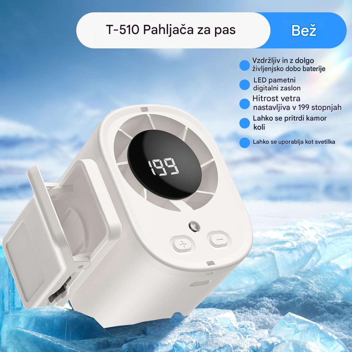 🌀❄Nov visokozmogljiv USB ventilator z digitalnim LED zaslonom za uporabo v avtomobilu in na prostem