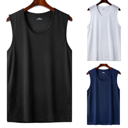 👕【Komplet 3 kosov】Moške majice za prosti čas iz hladnega ledeno svilenega materiala ✅ Lahke, zračne in hitro sušeče