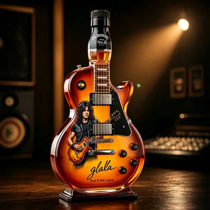 Elektromos gitár alakú whiskysüveg – retró rock and roll legendás modell, prémium üvegajándék férfiaknak és bároknak
