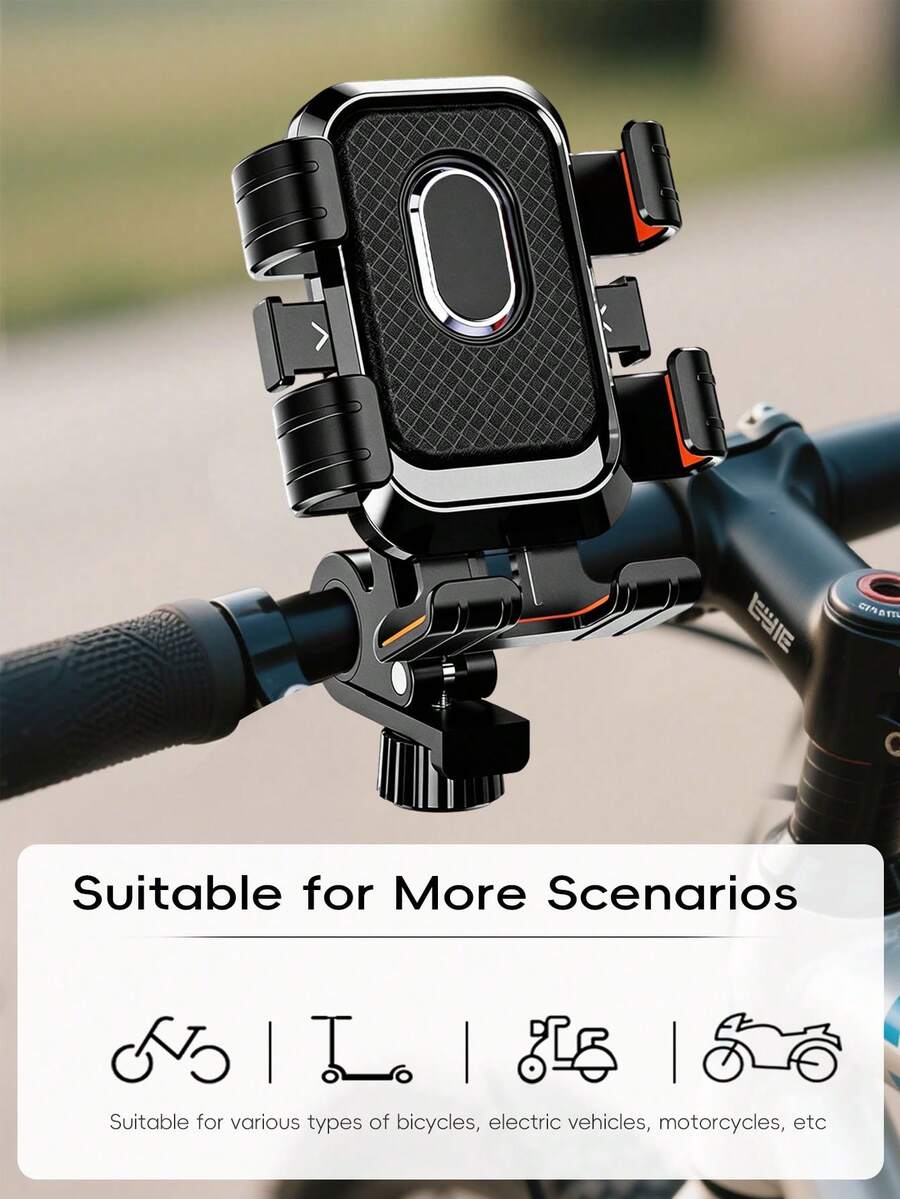 Soporte antivibraciones para el móvil para moto y bicicleta