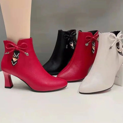 👢🔥【34-41】2026-ös őszi-téli új női divatcsizma puha, oldalsó cipzárral