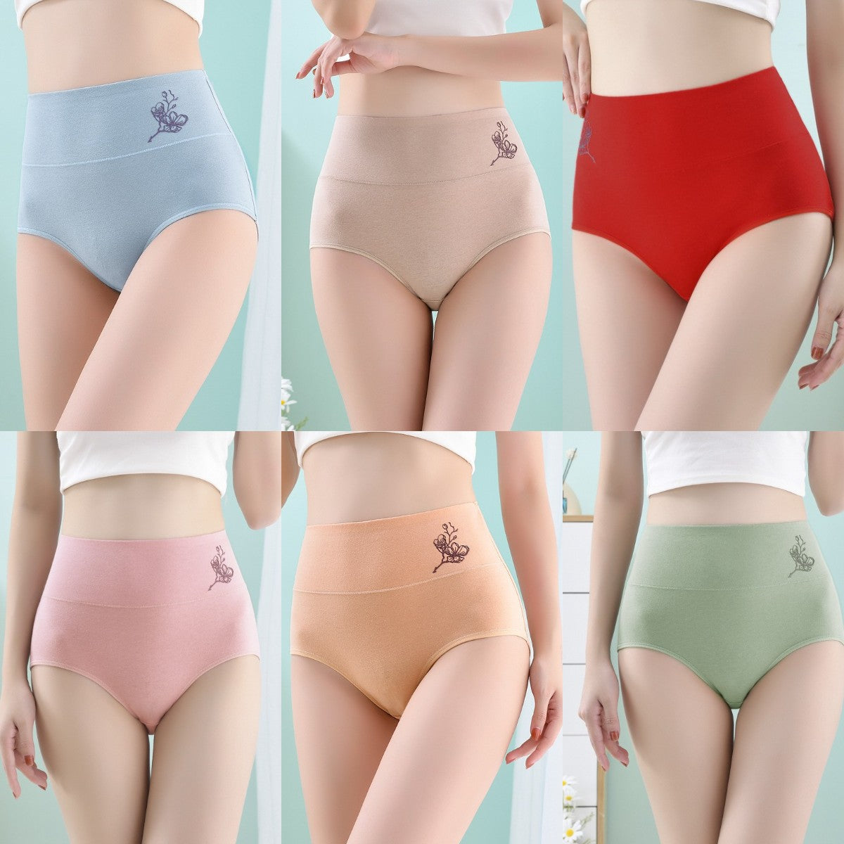 💖 Posledný deň 50% zľava - Čistá bavlna s vysokým pásom, nohavice na zdvíhanie bokov plus veľkosť [40-100KG]