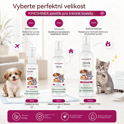 🐶🐱 Sprej na výcvik čistoty pro psy a kočky – podporuje výcvik čistoty ✨