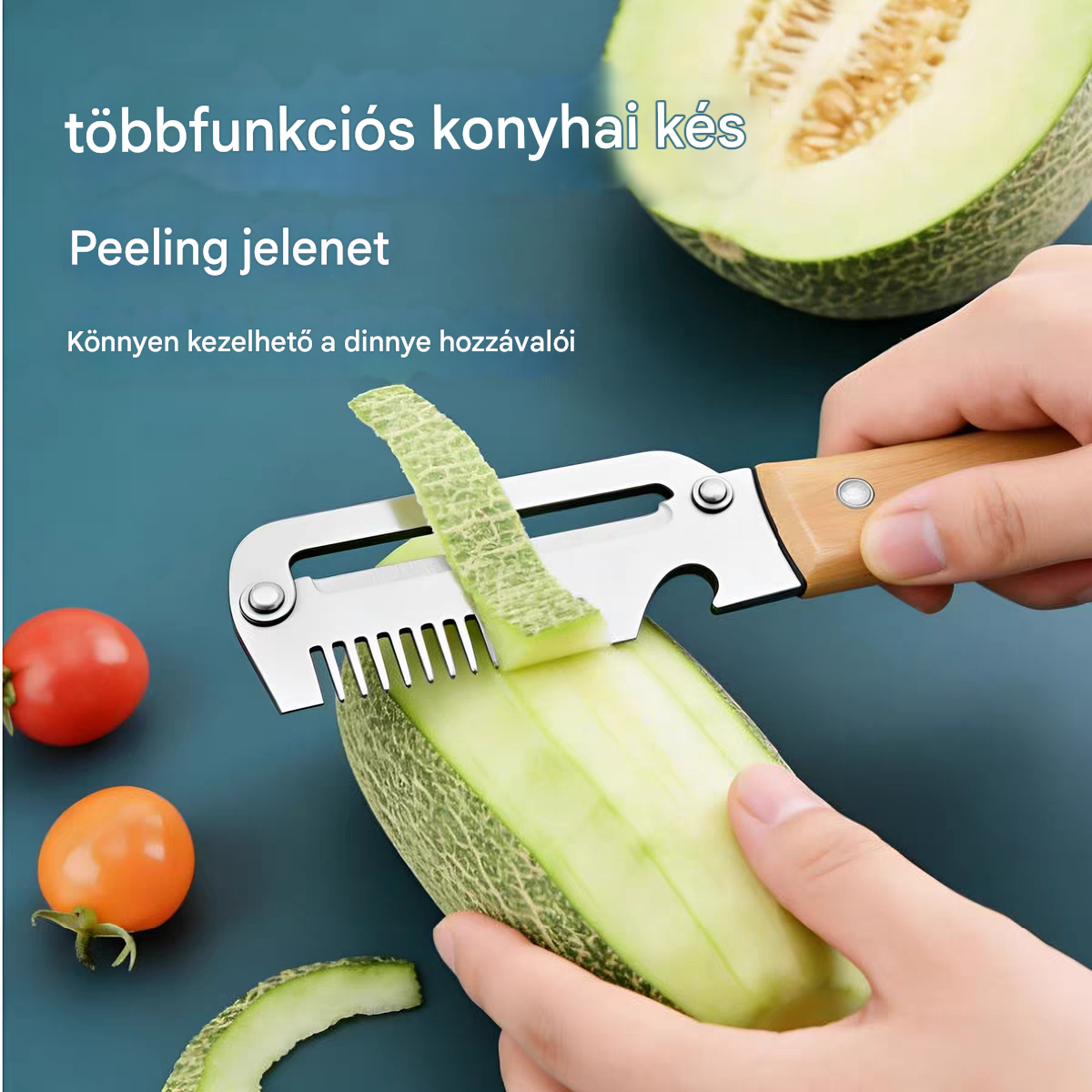 ✅🔥【Vegyél 1-et, kapsz 1-et ingyen】🧅🔪 3 az 1-ben többfunkciós konyhai hámozó: hámoz, vág és üvegkupakot nyit! 🔥