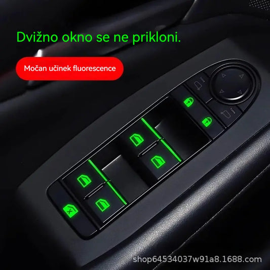 🚗 Fluorescentne nalepke za gumbe v avtomobilu | Hitro poiščite kontrolne gumbe tudi ponoči