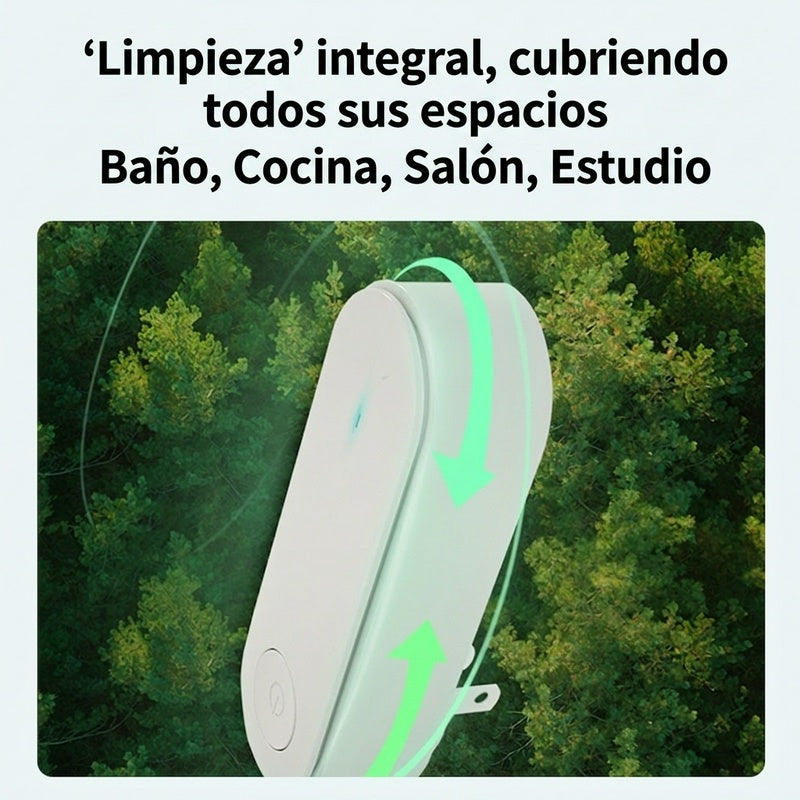 🏠✅ Purificador de aire doméstico con iones negativos, elimina el formaldehído y el olor a humo.