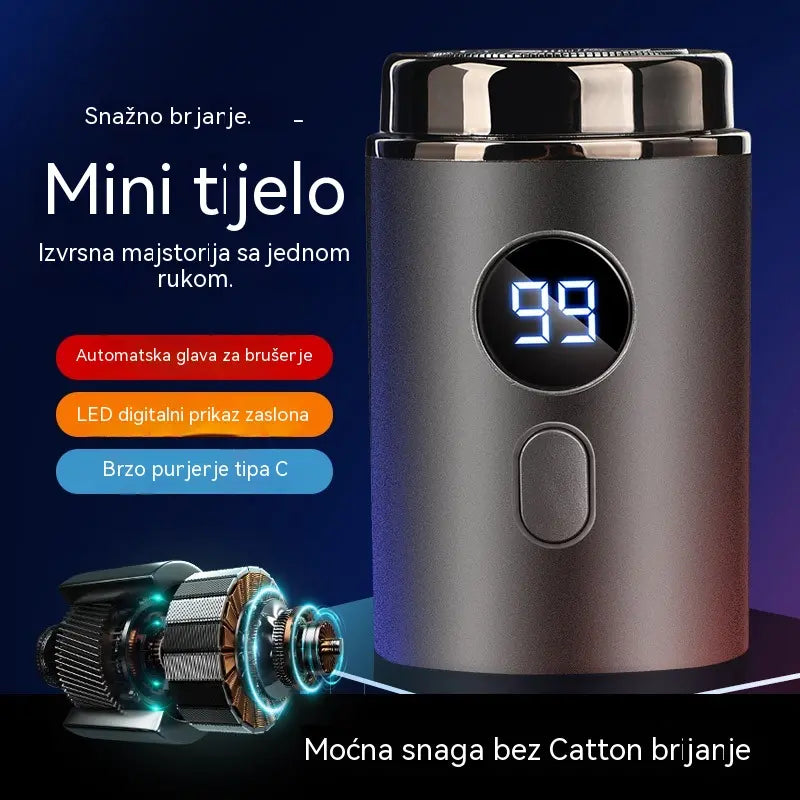 🔥Vrhunska ponuda: 50% POPUSTA🔥Moćan mini električni brijač za muškarce s digitalnim zaslonom