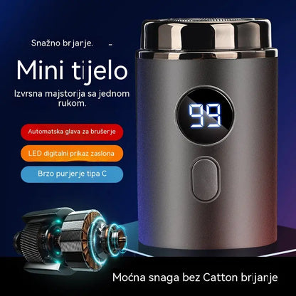 🔥Vrhunska ponuda: 50% POPUSTA🔥Moćan mini električni brijač za muškarce s digitalnim zaslonom