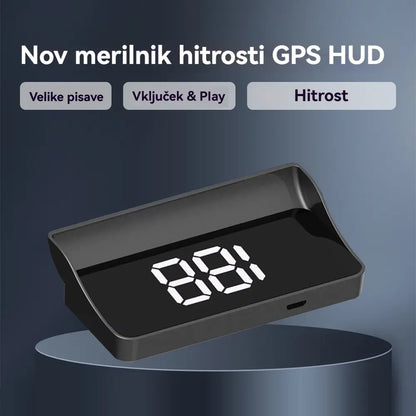 【Švicarska vojaška GPS navigacija "Izogibanje kazni"】Nov GPS merilnik hitrosti in vrtljajev z zaslonom HUD【1 kos za 27 evrov【USB vmesnik】