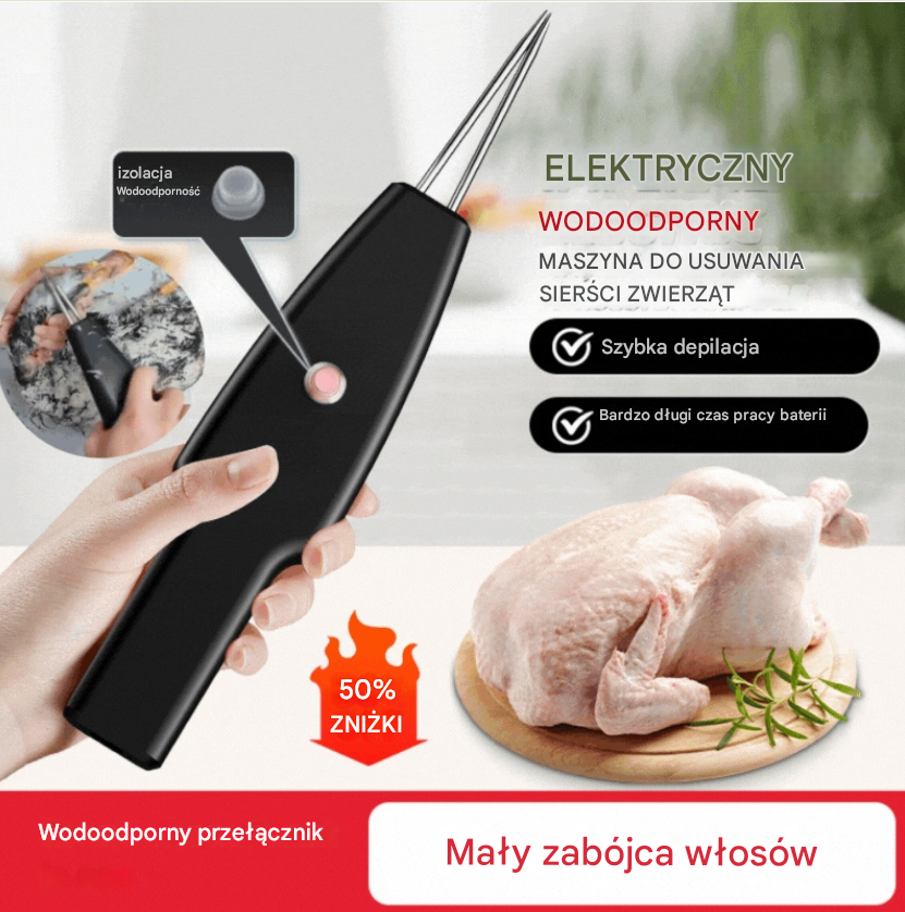 【🔥Vroča razprodaja】🐓🦆Električni odstranjevalec ptičjih dlak