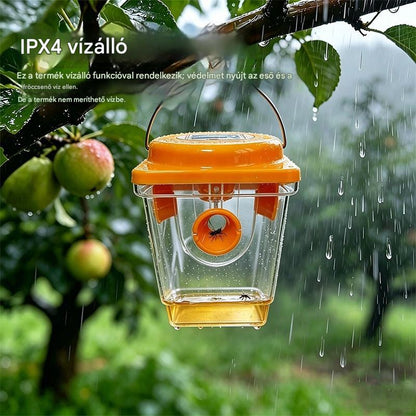 🐝☀️ Napelemes darázscsapda teraszra és kertbe 🔋🌿 - hatékony, újratölthető és időjárásálló - vegyszermentes, akár 500 m²-ig - spórolj most!