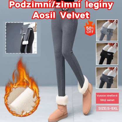 🌈🌟【M-3XL】Svrchní oblečení z ovčí vlny s tlustým sametem, legíny z rakouského sametu na podzim a zimu