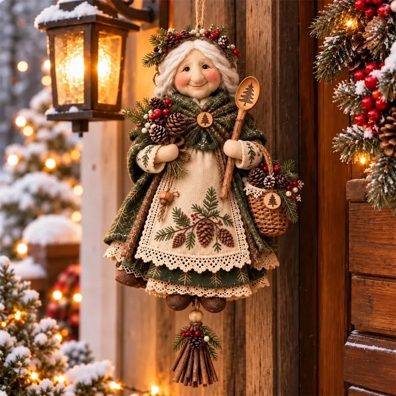 🎄❤️Aranyos, praktikus és hordozható "Sok szerencsét nagyi" dekoráció - egy csipetnyi meleg hangulatot kölcsönöz.